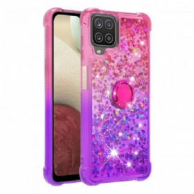 Θήκη Samsung Galaxy M12 / A12 Glitter Ring-bracket