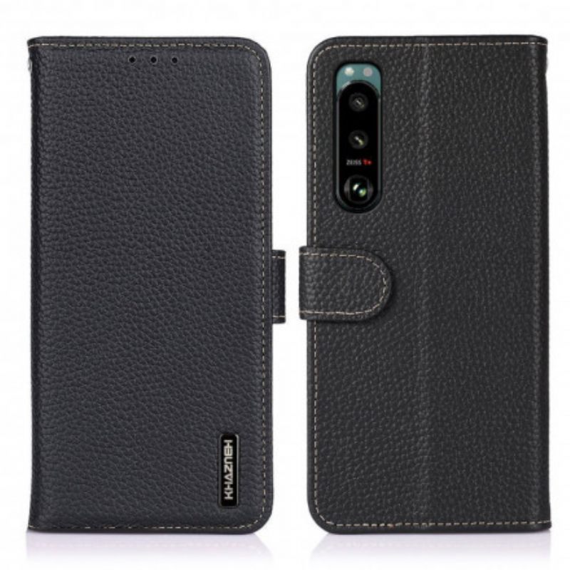 δερματινη θηκη Sony Xperia 5 III Khazneh Lychee Leather