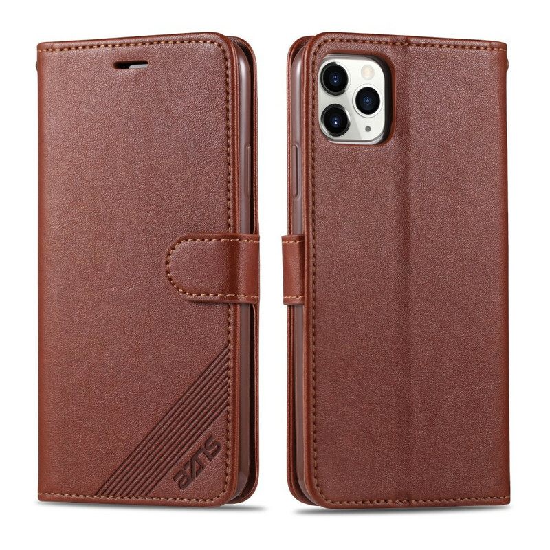 Κάλυμμα iPhone 12 / 12 Pro Azns Faux Leather