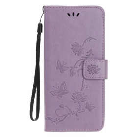 Κάλυμμα iPhone 12 / 12 Pro με κορδονι Strappy Floral