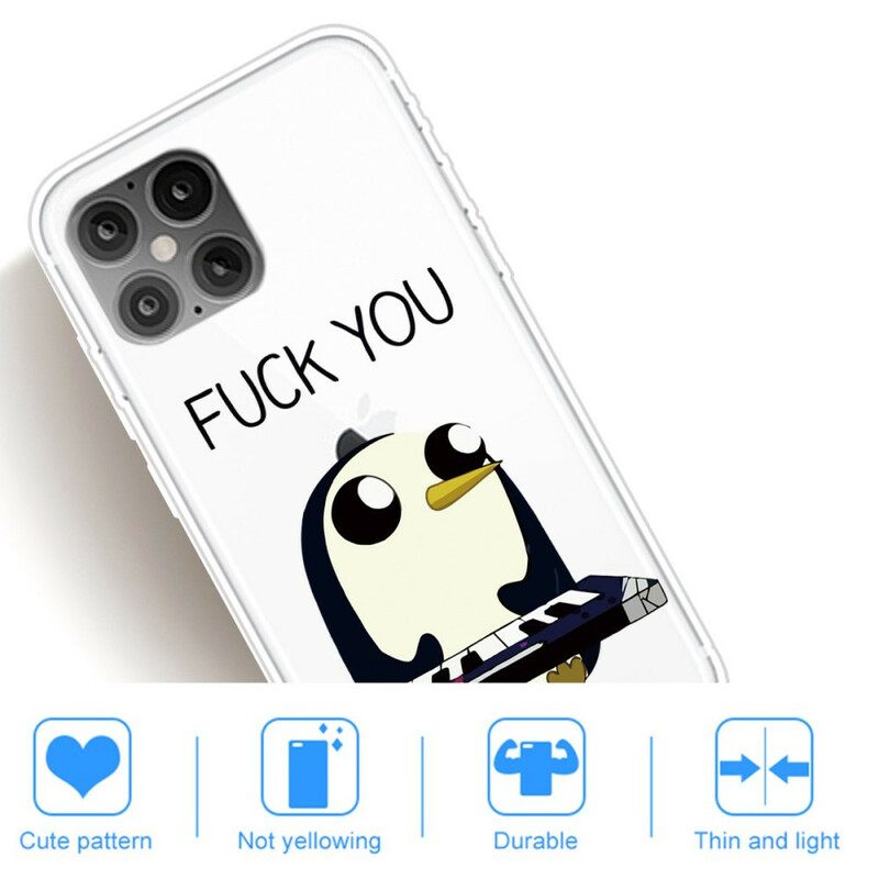 Θήκη iPhone 12 / 12 Pro Penguin Fuck You