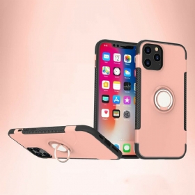 θηκη κινητου iPhone 12 / 12 Pro Μεταλλικό Δαχτυλίδι Από Ανθρακονήματα