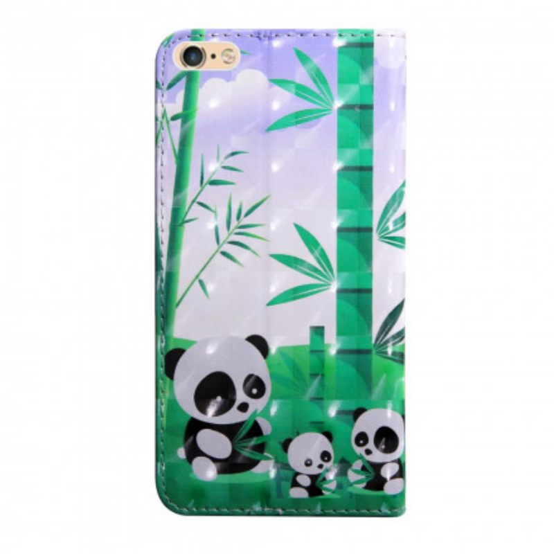 δερματινη θηκη iPhone SE 3 / SE 2 / 8 / 7 Maman Octave Και Anne The Pandas