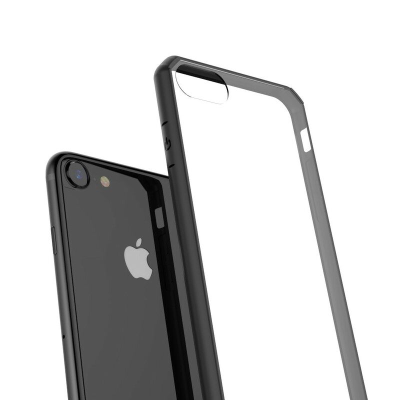 Θήκη iPhone SE 3 / SE 2 / 8 / 7 Διαφανείς Χρωματιστές Άκρες