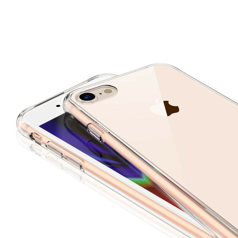 θηκη κινητου iPhone SE 3 / SE 2 / 8 / 7 Διαφανές Leeu Γυαλί Και Ακρυλικό