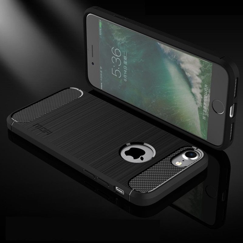 θηκη κινητου iPhone SE 3 / SE 2 / 8 / 7 Mofi Brushed Carbon Fiber