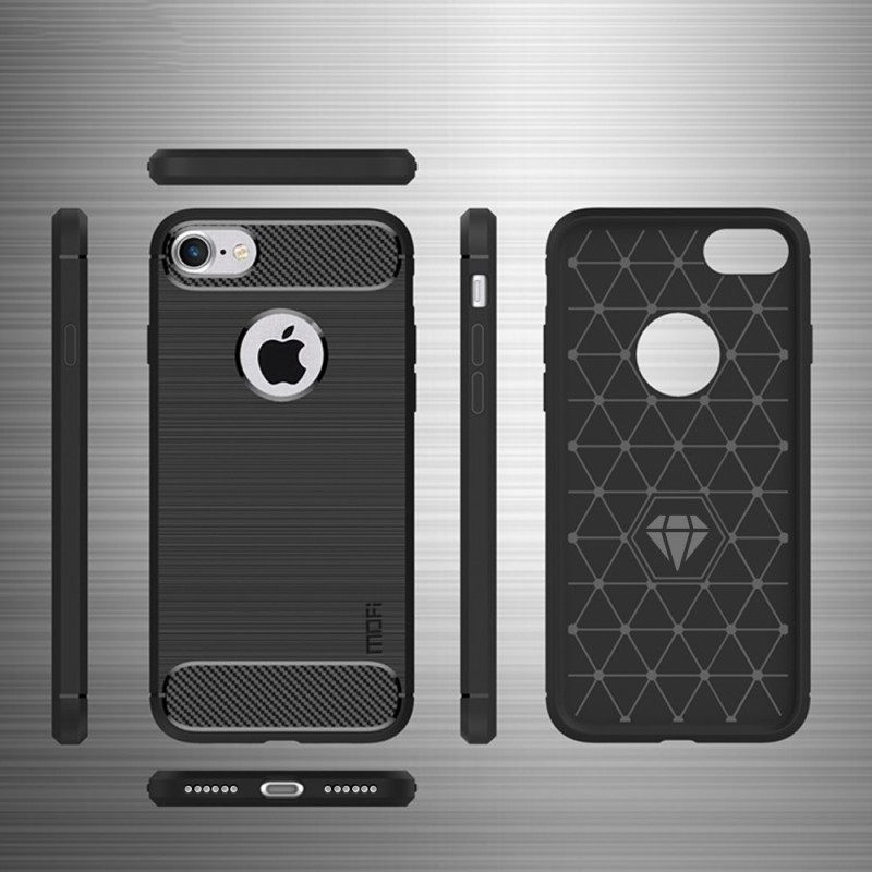 θηκη κινητου iPhone SE 3 / SE 2 / 8 / 7 Mofi Brushed Carbon Fiber