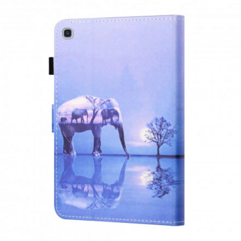 δερματινη θηκη Samsung Galaxy Tab A7 (2020) Elephant Art