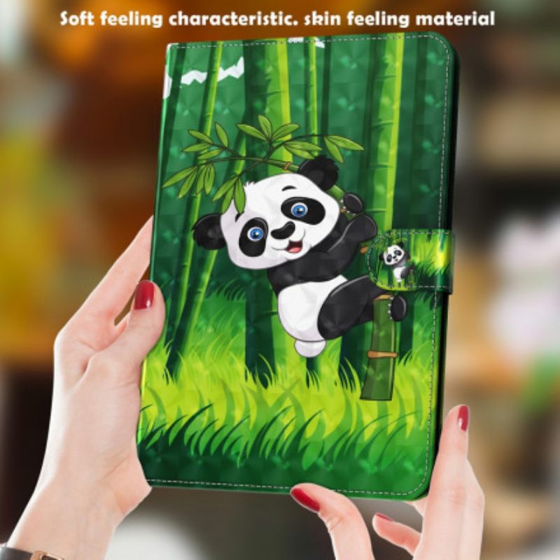 δερματινη θηκη Samsung Galaxy Tab A7 (2020) Light Spot Panda