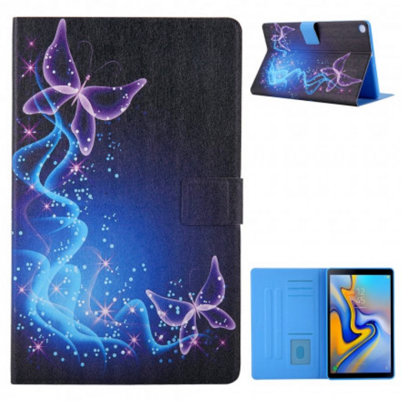 δερματινη θηκη Samsung Galaxy Tab A7 (2020) Πολύχρωμες Πεταλούδες
