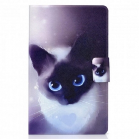 Κάλυμμα Samsung Galaxy Tab A7 (2020) Γάτα Μπλε Μάτια
