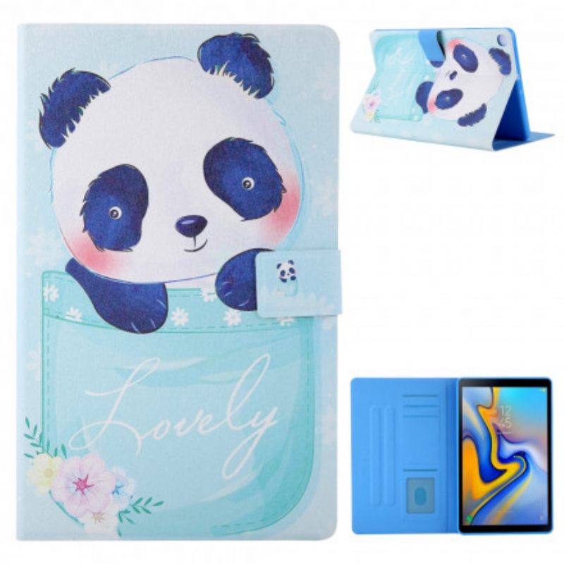 Θήκη Flip Samsung Galaxy Tab A7 (2020) Χαριτωμένο Panda