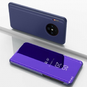 θηκη κινητου Huawei Mate 30 Pro Εφέ Καθρέφτη Και Δέρμα