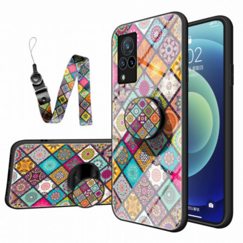 θηκη κινητου Vivo V21 5G Μαγνητική Θήκη Patchwork