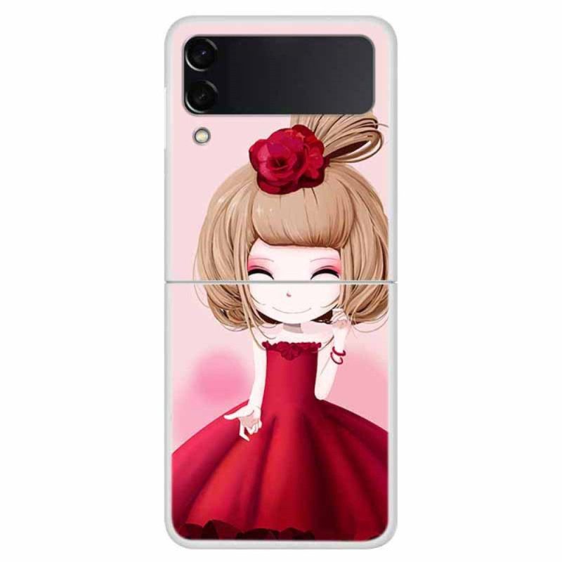 Θήκη Samsung Galaxy Z Flip 4 Θήκη Flip Manga Lady