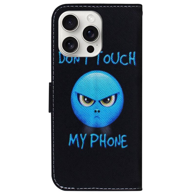 Δερματινη Θηκη iPhone 16 Pro Max Emoji Τηλεφώνου