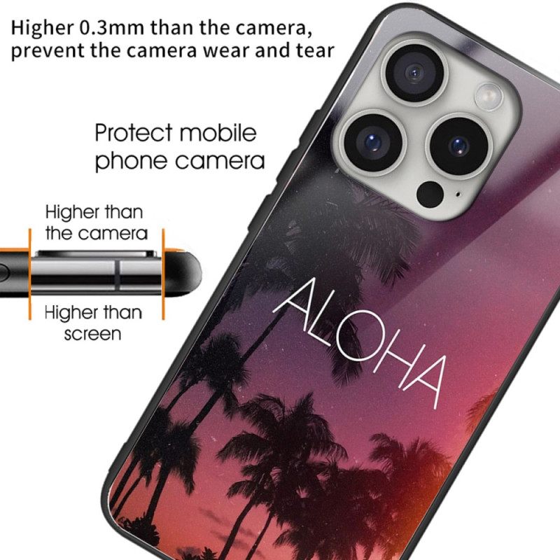 Κάλυμμα iPhone 16 Pro Max Aloha Tempered Glass