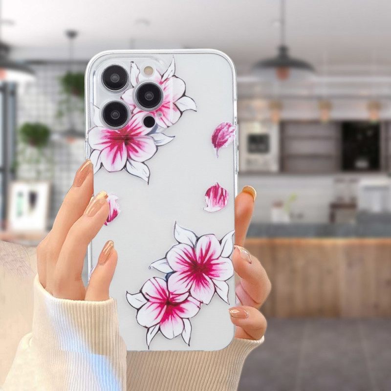 Κάλυμμα iPhone 16 Pro Max Cherry Blossoms Σιλικόνης