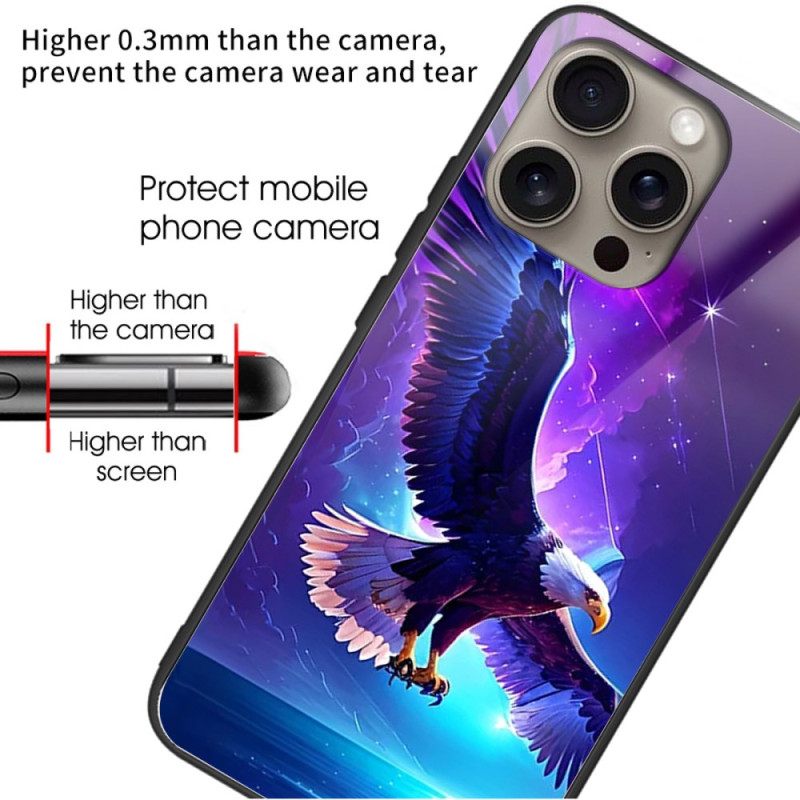 Κάλυμμα iPhone 16 Pro Max Flying Eagle Tempered Glass Σιλικόνης