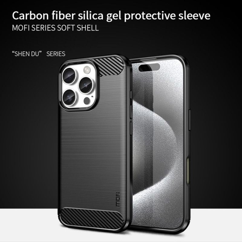 Κάλυμμα iPhone 16 Pro Max Mofi Brushed Carbon Fiber