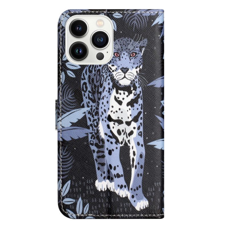 Θηκη Κινητου iPhone 16 Pro Max Θήκες Κινητών Leopard Print Strappy