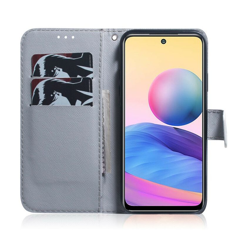 Θήκη Flip Xiaomi Redmi Note 10 5G Κυνικό Βλέμμα