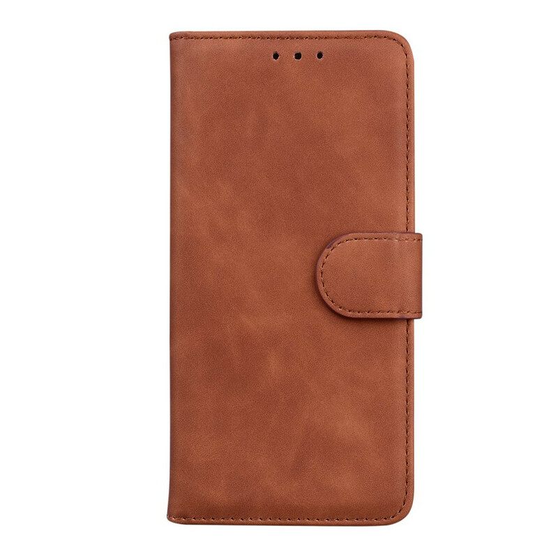 Θήκη Flip Xiaomi Redmi Note 10 5G Vintage Ράψιμο