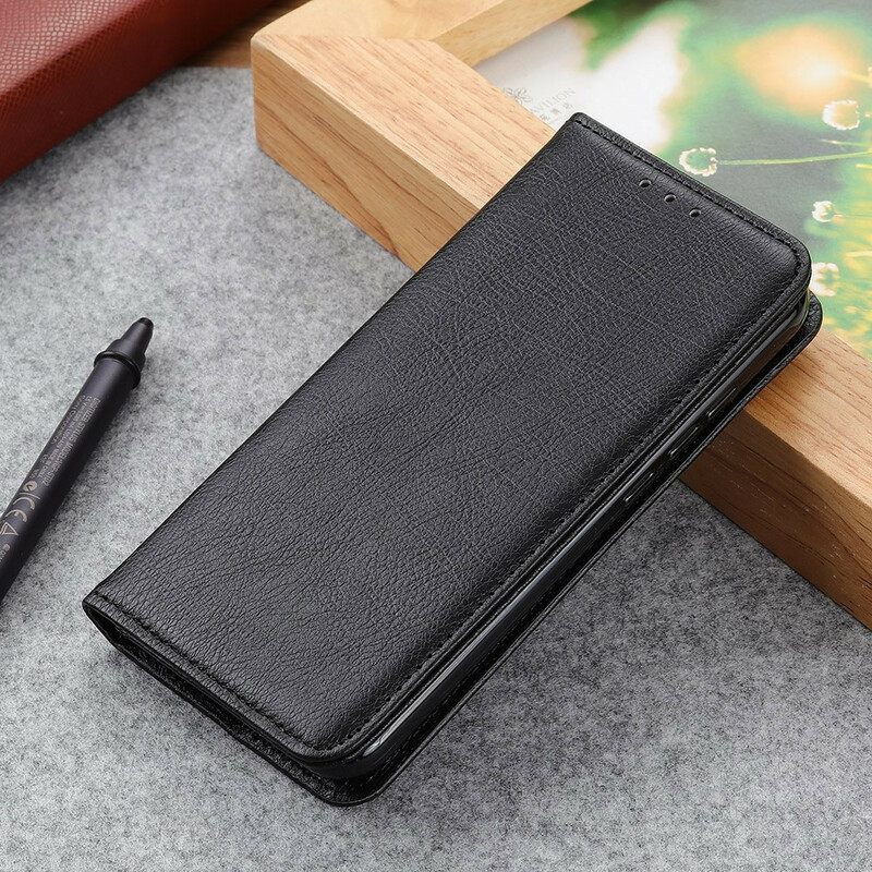 θηκη κινητου Xiaomi Redmi Note 10 5G Θήκη Flip Lychee Split Leather Texture