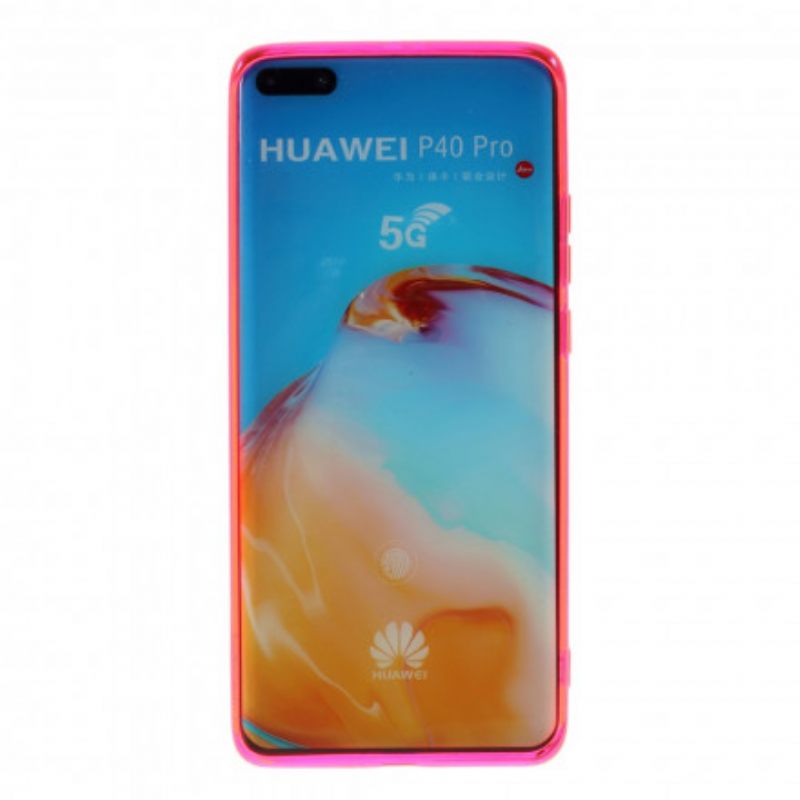 Θήκη Huawei P40 Pro Διαφανές Απλό Μεταλλικό Δαχτυλίδι