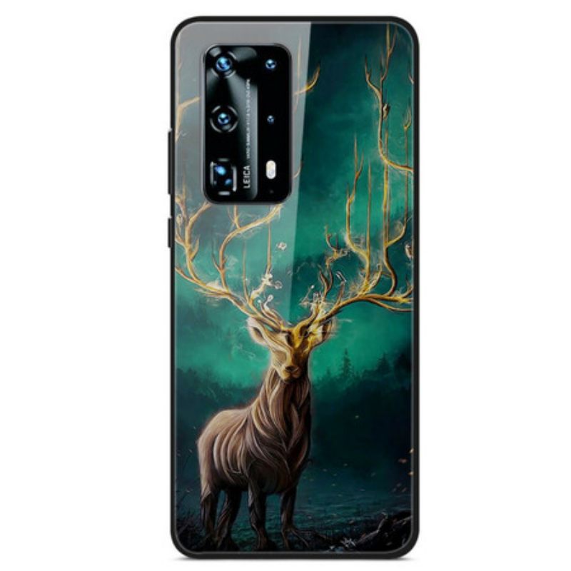 Θήκη Huawei P40 Pro Διαφανές Δαχτυλίδι Και Άνθρακας