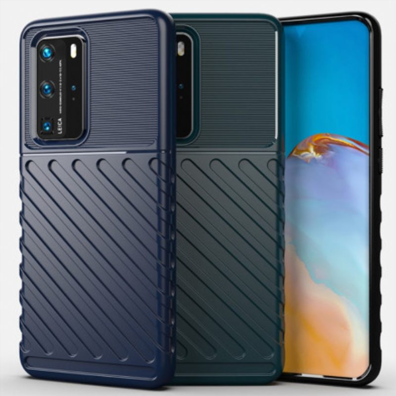 Θήκη Huawei P40 Pro Σχεδιασμός Με Στυλ Δέρματος