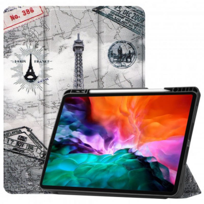 θηκη κινητου iPad Pro 12.9" (2021) Θήκη Γραφίδας Πύργου Του Άιφελ