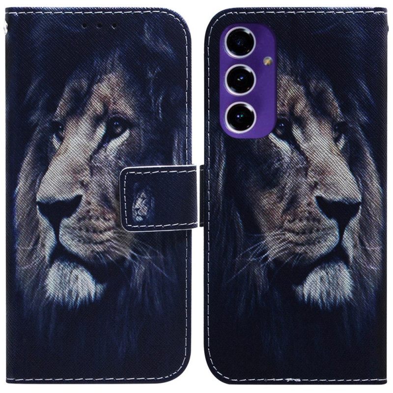 Δερματινη Θηκη Samsung Galaxy A16 5g Dreaming Lion Σιλικόνης