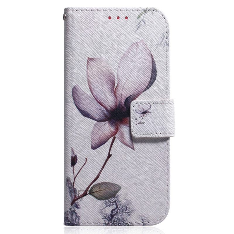 δερματινη θηκη Xiaomi Redmi A1 Flower Dusty Pink