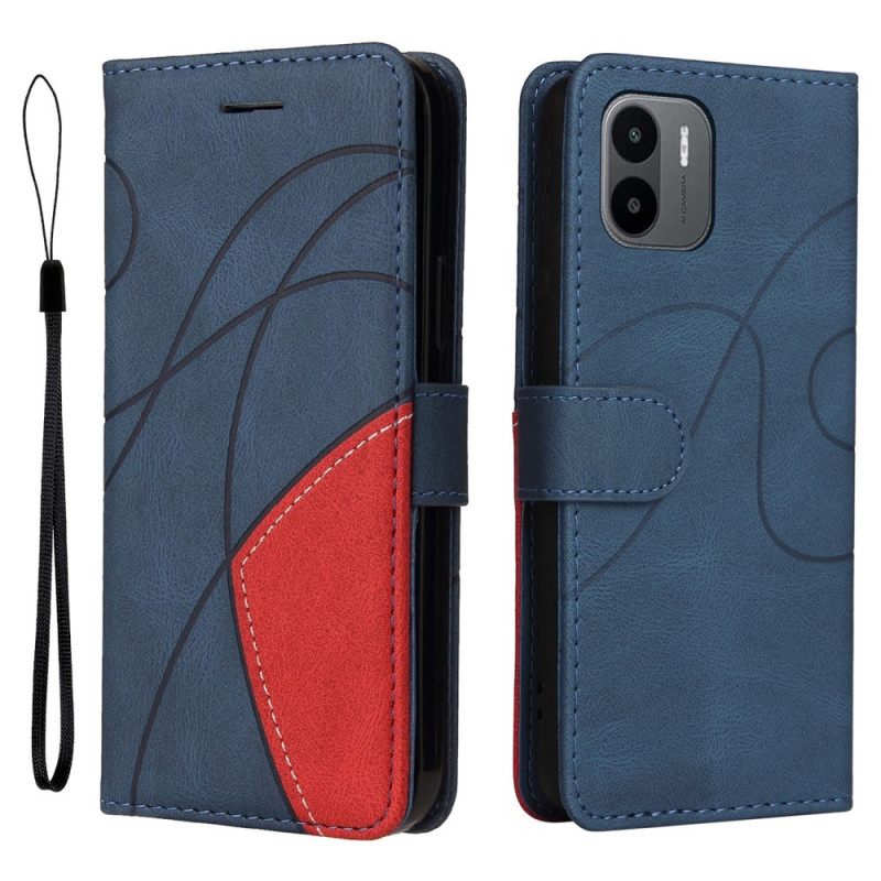 Κάλυμμα Xiaomi Redmi A1 Δίχρωμο Signature Faux Leather