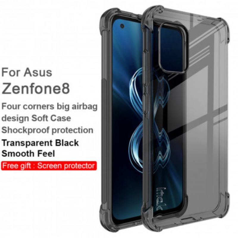 θηκη κινητου Asus Zenfone 8 Διάφανο Μεταξένιο Ιμακ