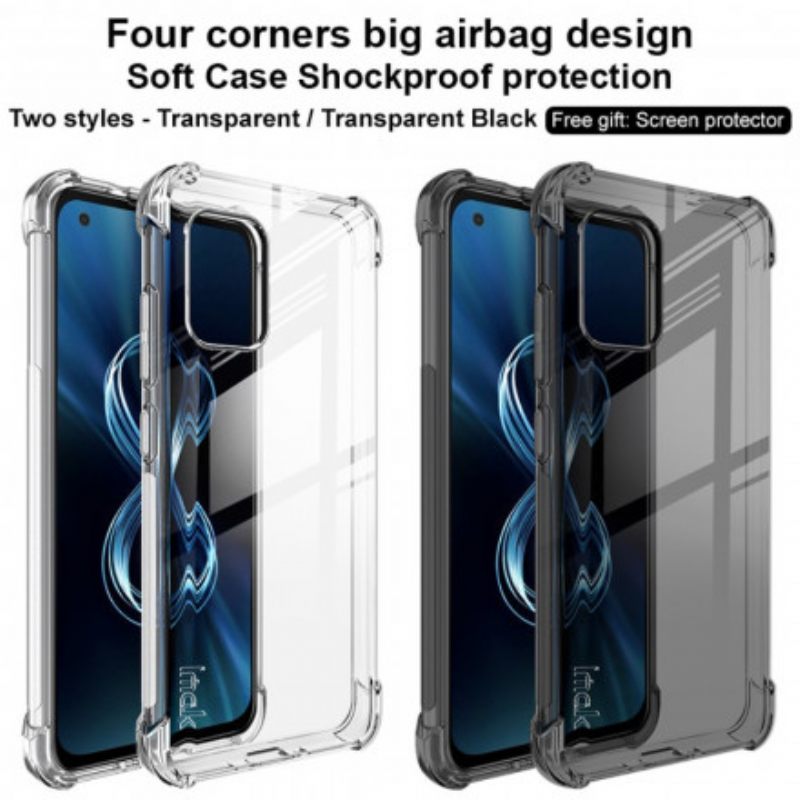 θηκη κινητου Asus Zenfone 8 Διάφανο Μεταξένιο Ιμακ