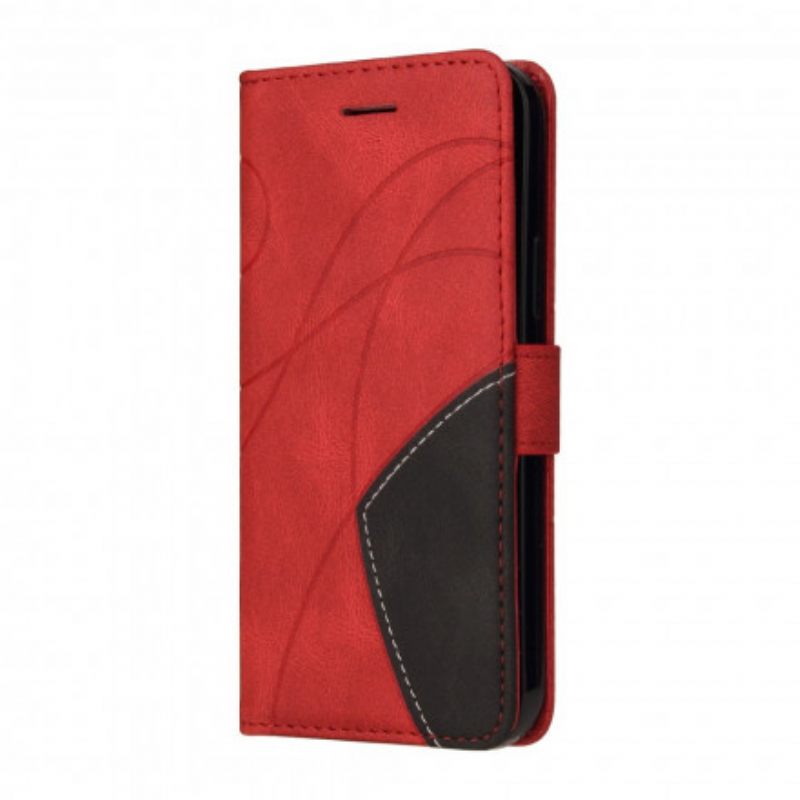 δερματινη θηκη Oppo A94 5G Δίχρωμο Signature Faux Leather