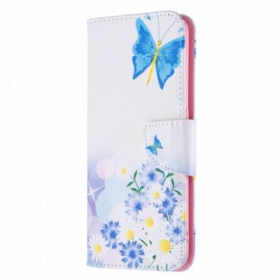 Κάλυμμα Oppo A94 5G Ζωγραφισμένες Πεταλούδες Και Λουλούδια