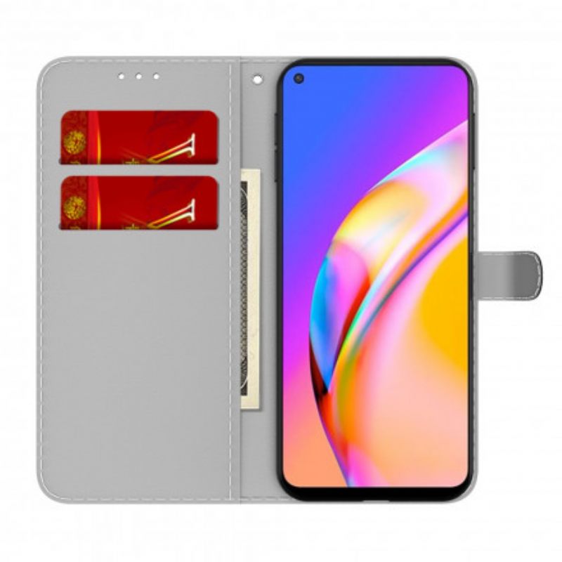 Θήκη Flip Oppo A94 5G Αφηρημένο Μοτίβο