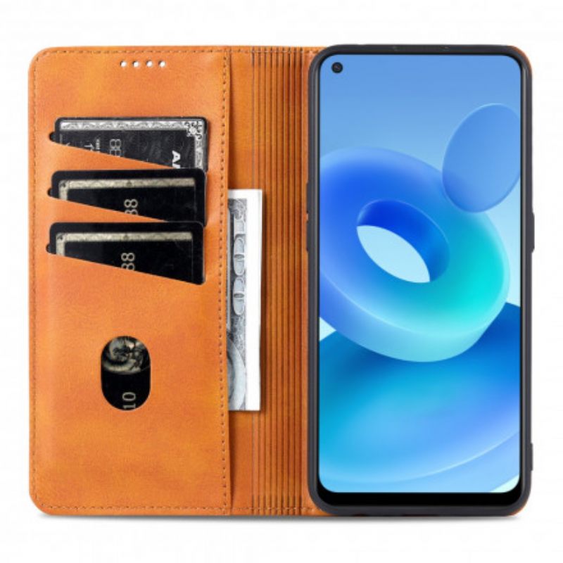 θηκη κινητου Oppo A94 5G Θήκη Flip Azns Styling Δέρματος