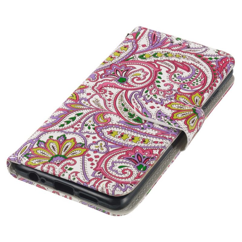 Δερματινη Θηκη Samsung Galaxy S24 Fe Paisley Pattern