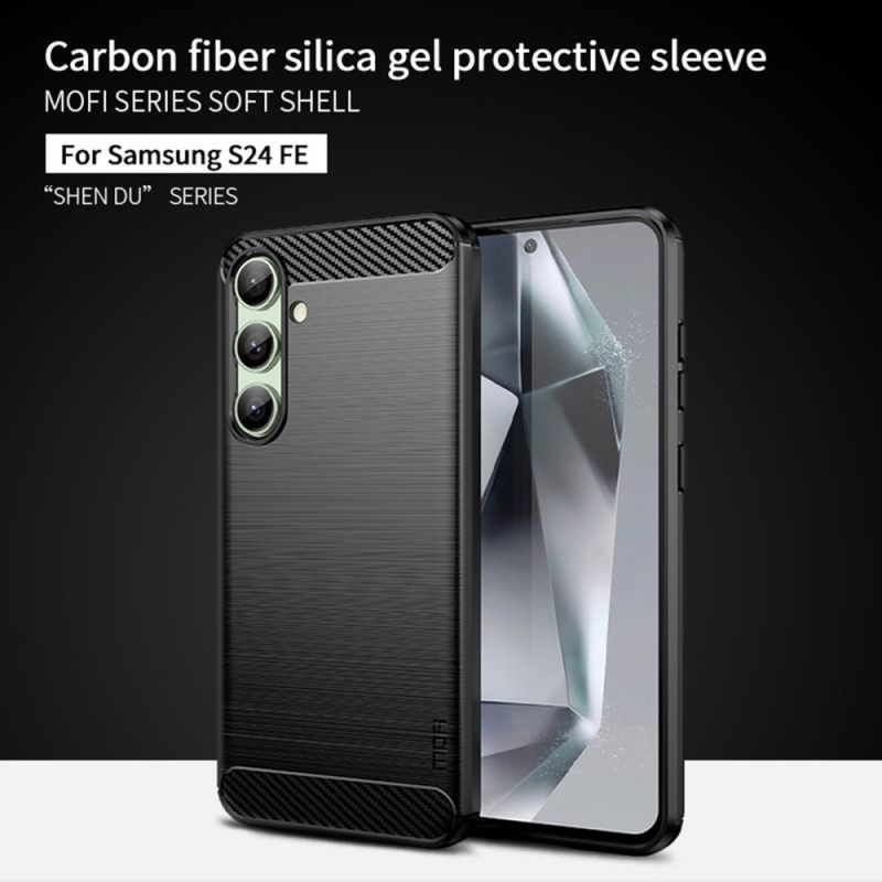 Κάλυμμα Samsung Galaxy S24 Fe Mofi Brushed Carbon Fiber