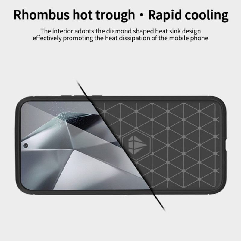 Κάλυμμα Samsung Galaxy S24 Fe Mofi Brushed Carbon Fiber