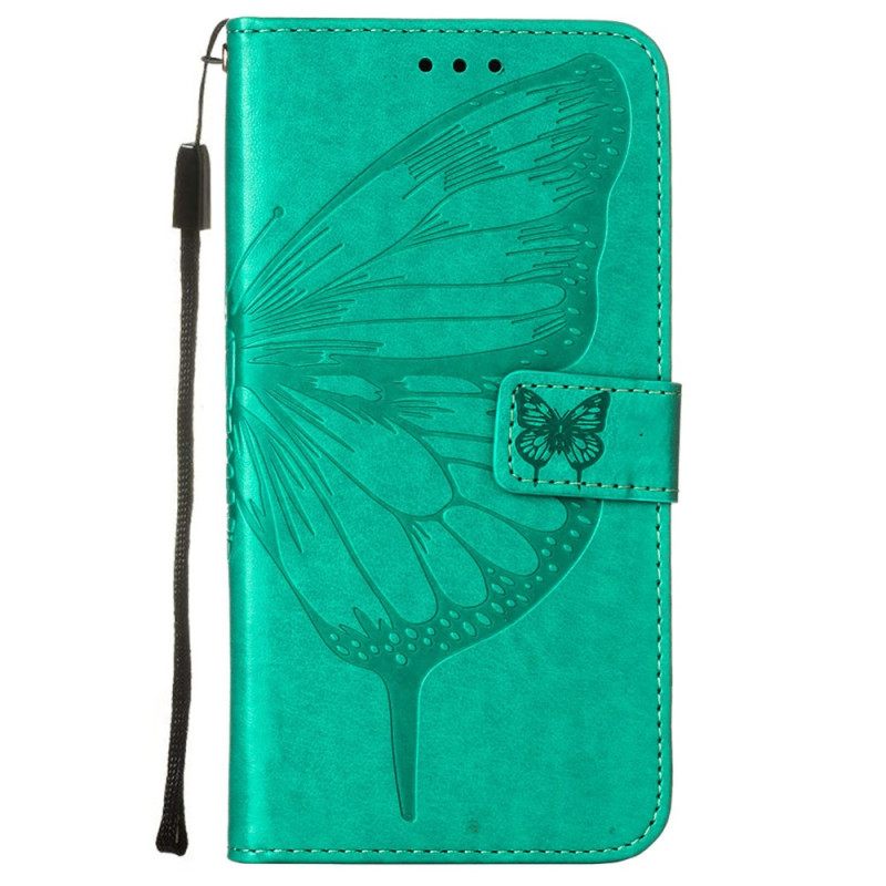 Κάλυμμα Samsung Galaxy S23 Plus 5G με κορδονι Μπαρόκ Strappy Butterfly