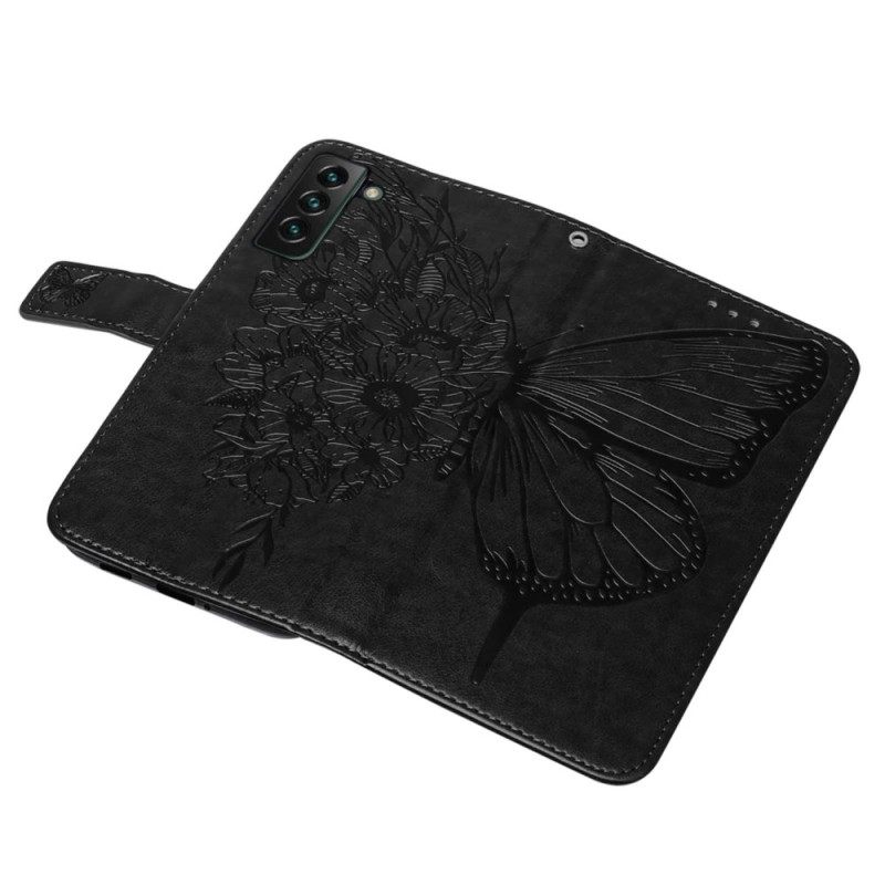 Κάλυμμα Samsung Galaxy S23 Plus 5G με κορδονι Μπαρόκ Strappy Butterfly