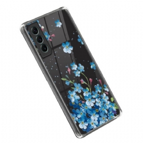 Θήκη Samsung Galaxy S23 Plus 5G Μπλε Λουλούδια
