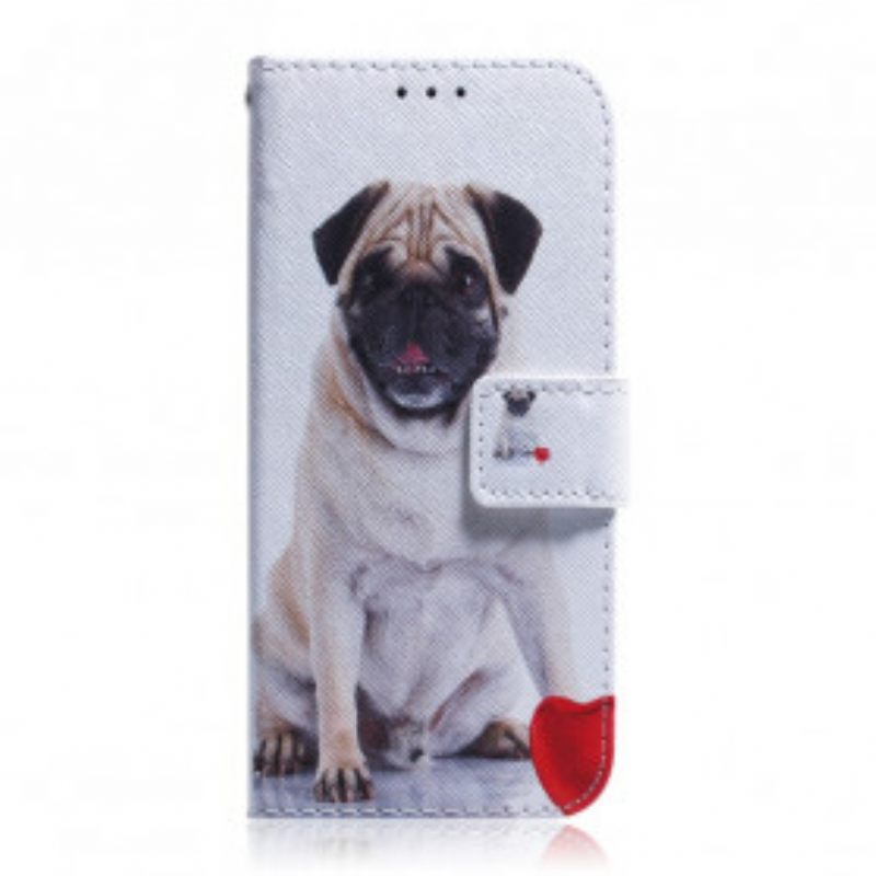 δερματινη θηκη Motorola Edge 20 Pro Pug Dog