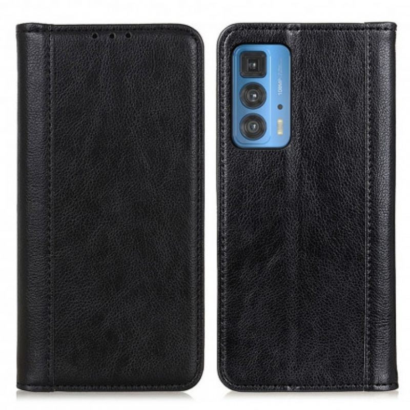 θηκη κινητου Motorola Edge 20 Pro Θήκη Flip Έκδοση Litchi Split Leather