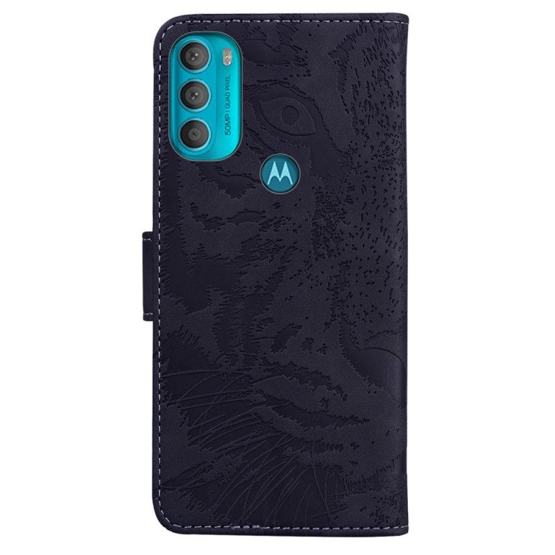 Κάλυμμα Moto G71 5G Εκτύπωση Προσώπου Tiger